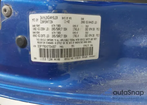 2003 Chrysler Pt Cruiser Gt z USA, uszkodzony, nr VIN 3C8FY78GX3T554357